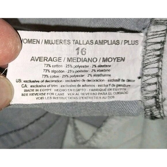 Gloria Vanderbilt Women's 16W Black And Gray Jeans 36x30 Lot Of Two - Picture 6 of 9